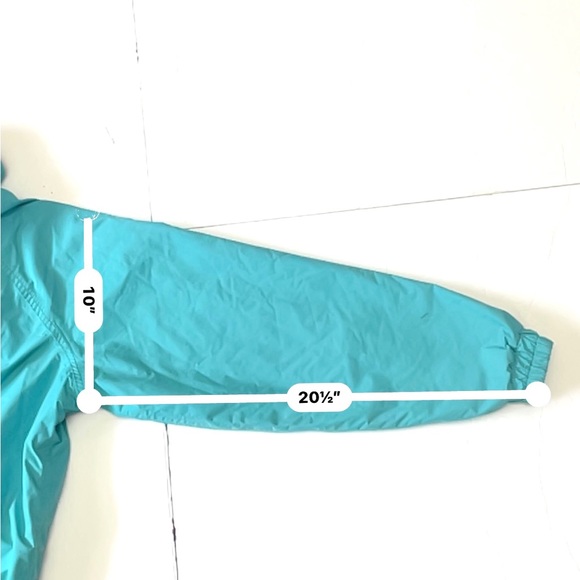 LL Bean Gore-Tex Cyan Turquoise Fleece Lined Jacket Women’s Size Petite￼￼ Small - Picture 5 of 12